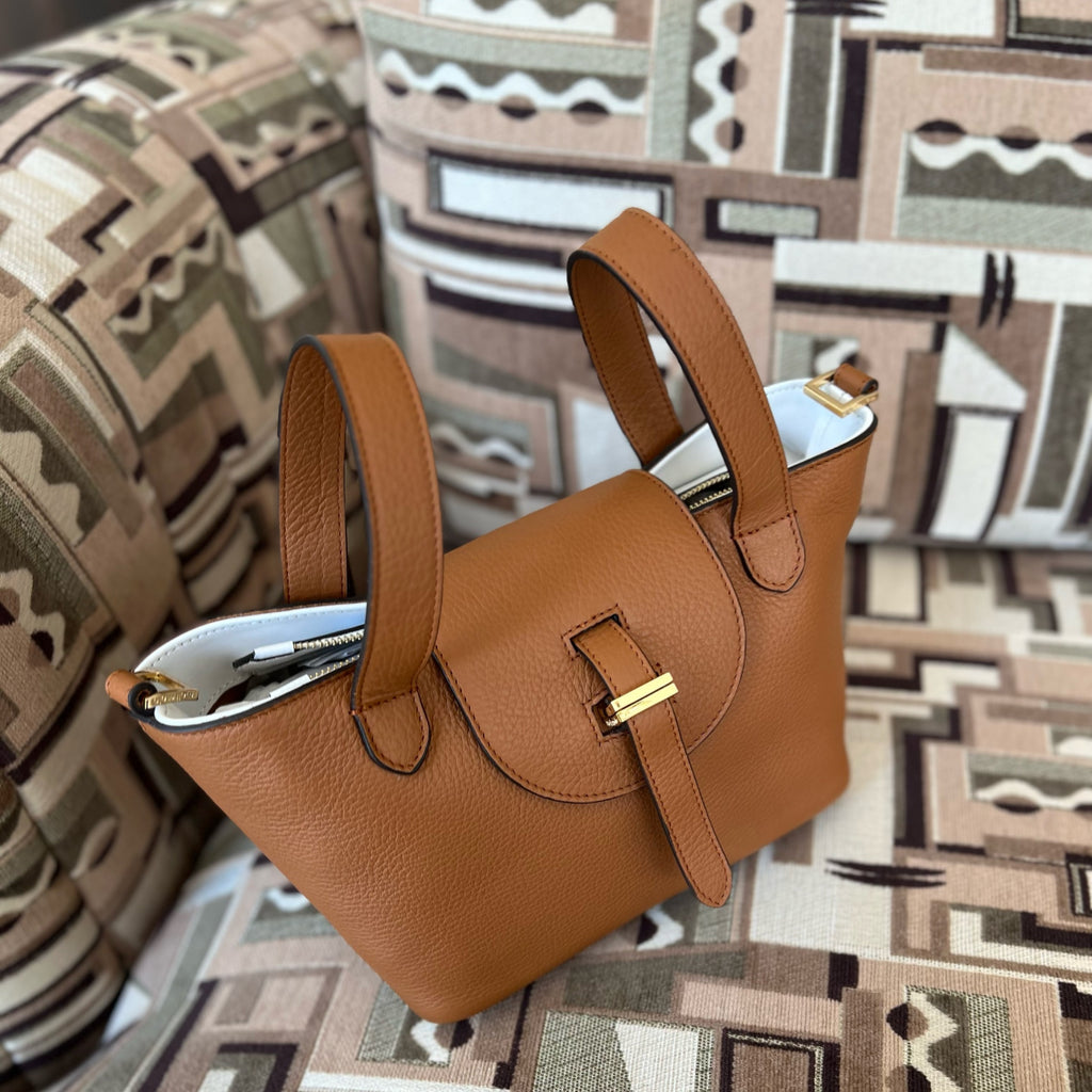 Meli Melo Tan Thela Mini Cross Body Bag at FORZIERI