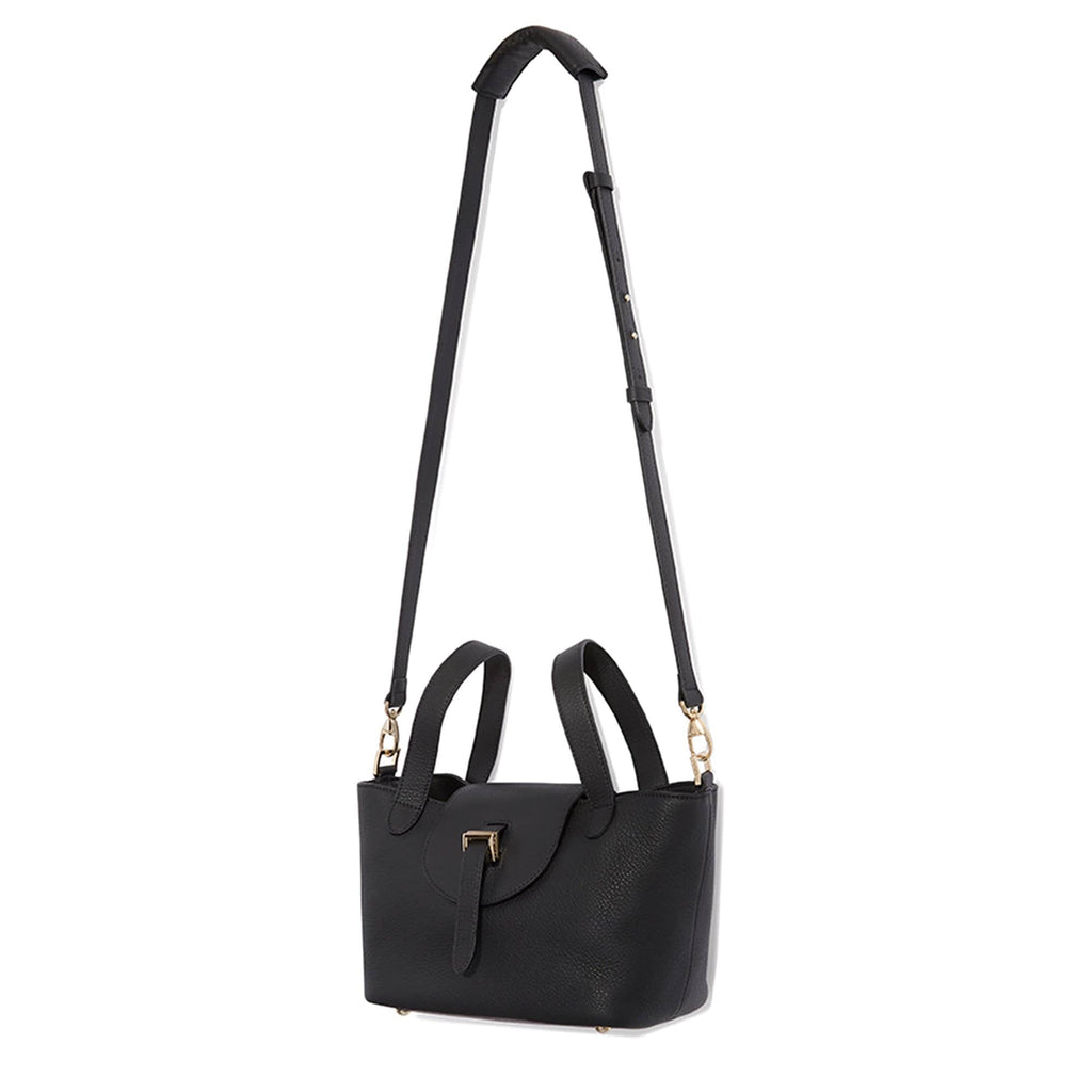 Thela Mini Black with Zip Closure Cross Body Bag for Women - meli melo Official