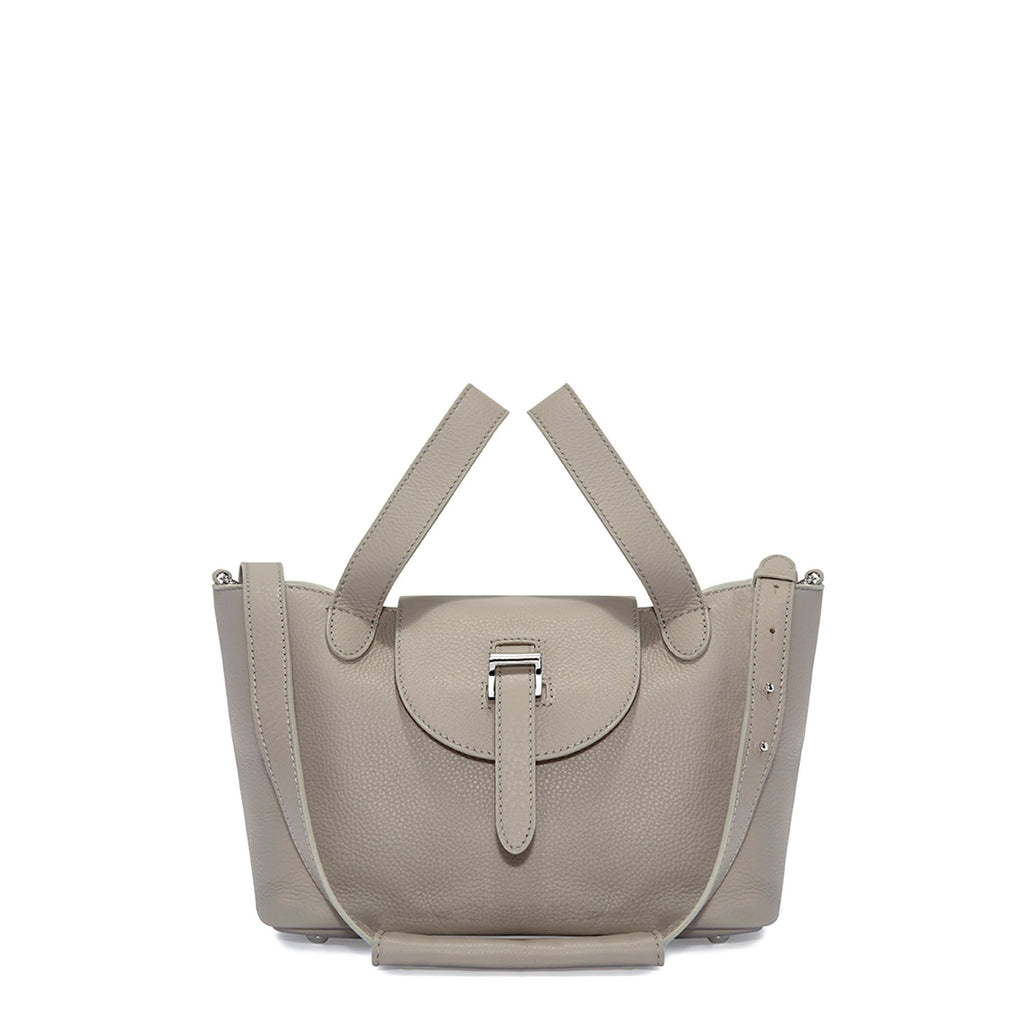 Thela Mini Taupe Grey Cross Body Bag for Women - meli melo Official