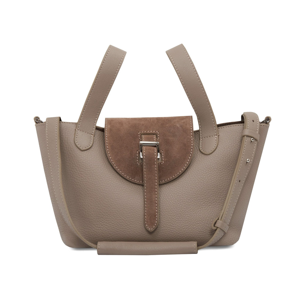 Thela Mini Taupe & Suede Detail - meli melo Official