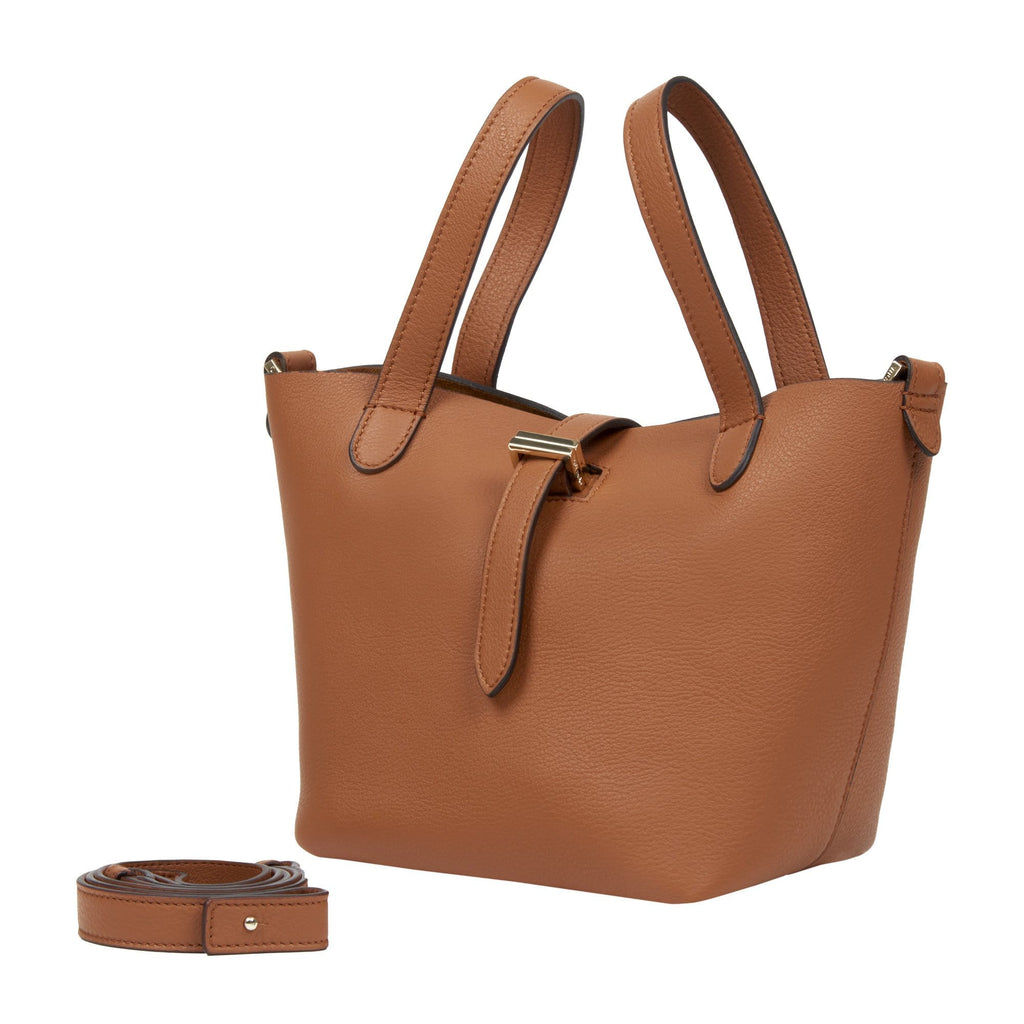 meli melo Meli Melo Thela Mini Shopper Tan Brown Leather Cross Body Bag for  Women 350.00