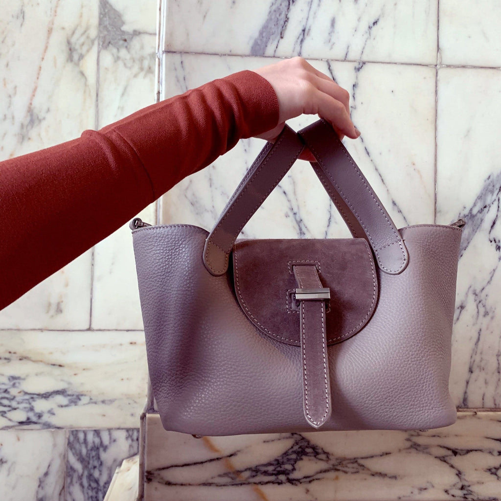 Thela Mini Taupe & Suede Detail - meli melo Official